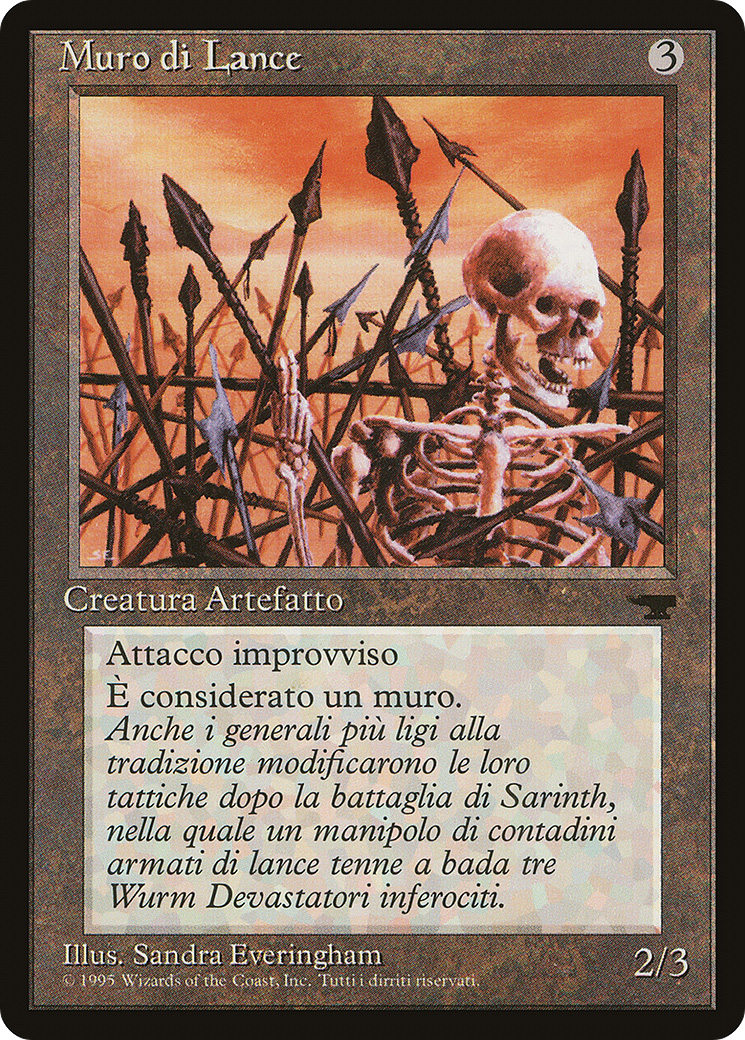 Wall of Spears (Italian) - "Muro di Lance" (REN-148) [Rinascimento]