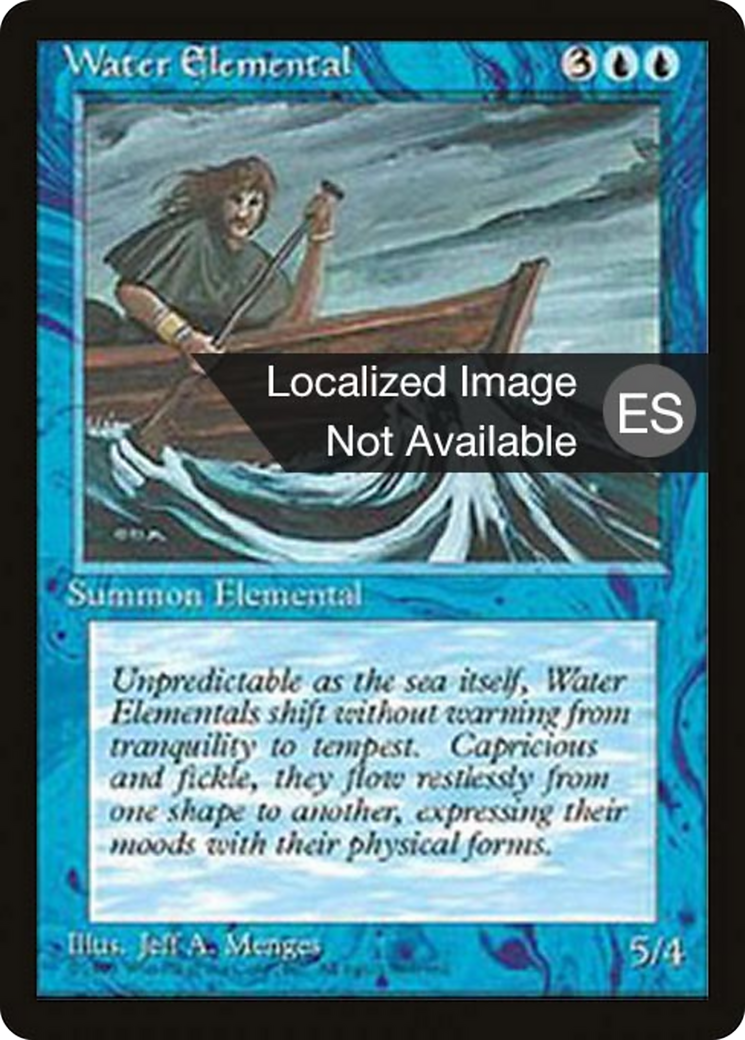 Water Elemental (4BB-115) [Fourth Edition Foreign Black Border]