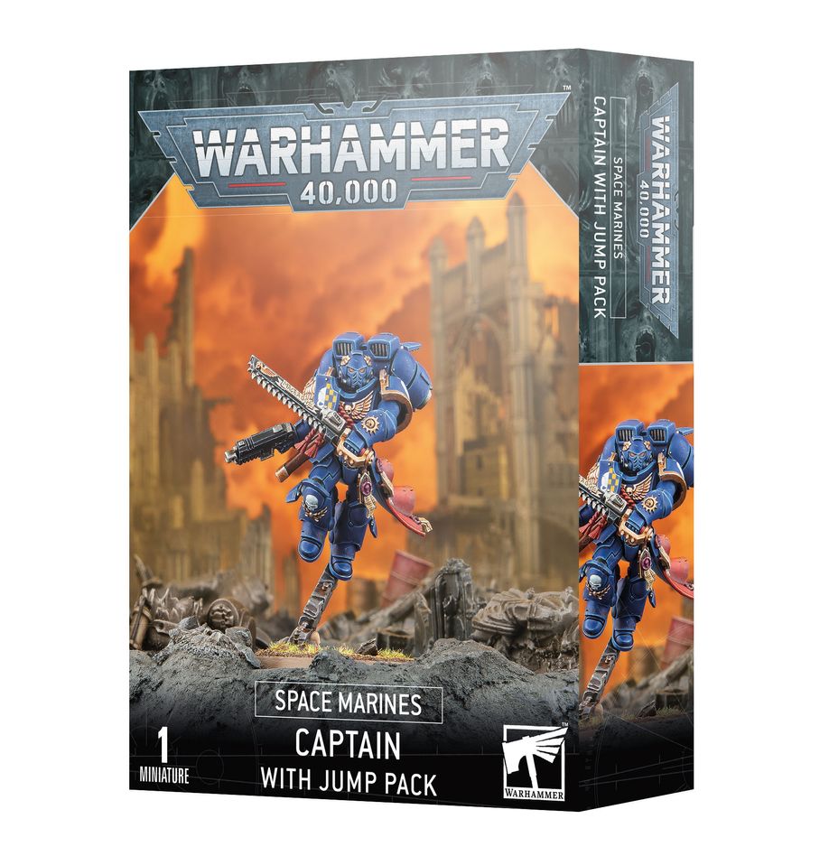 Space Marines: Captain with Jump Pack and Relic Shield