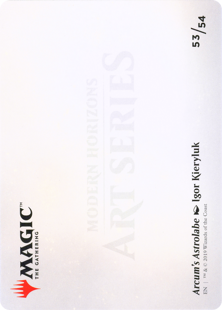 Arcum's Astrolabe // Arcum's Astrolabe (AMH1-053) (Borderless) [Modern Horizons Art Series]