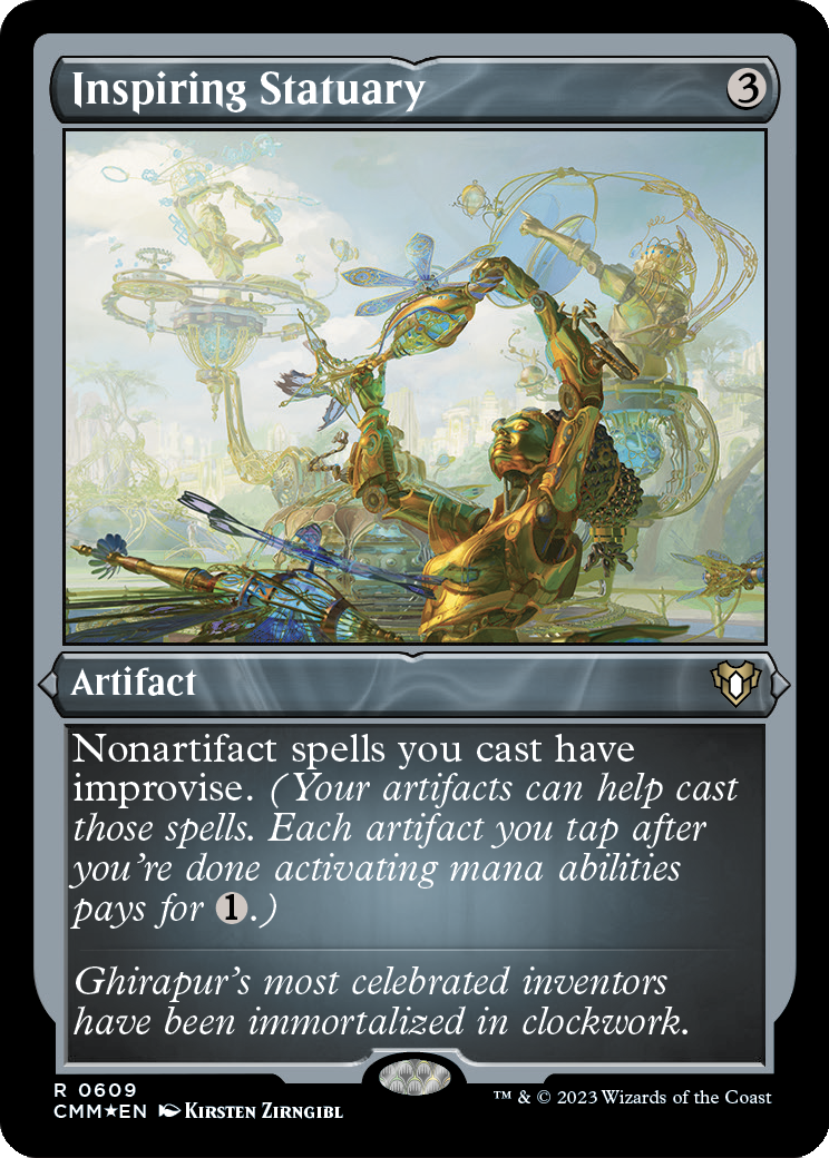 Inspiring Statuary (Foil Etched) (CMM-609) [Commander Masters] Foil