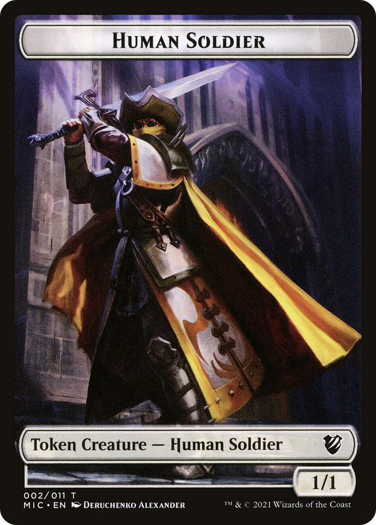 Human Soldier (TMIC-002) [Midnight Hunt Commander Tokens]