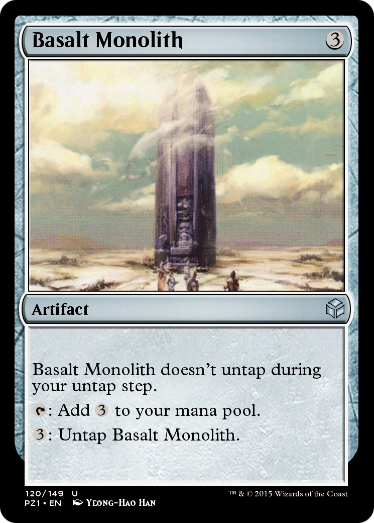 Basalt Monolith (PZ1-120) [Legendary Cube Prize Pack]
