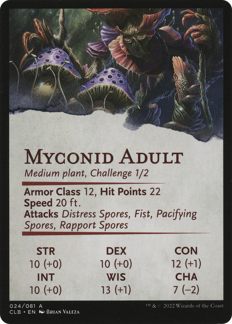 Myconid Spore Tender // Myconid Spore Tender (ACLB-024) (Borderless) [Battle for Baldur's Gate Art Series]