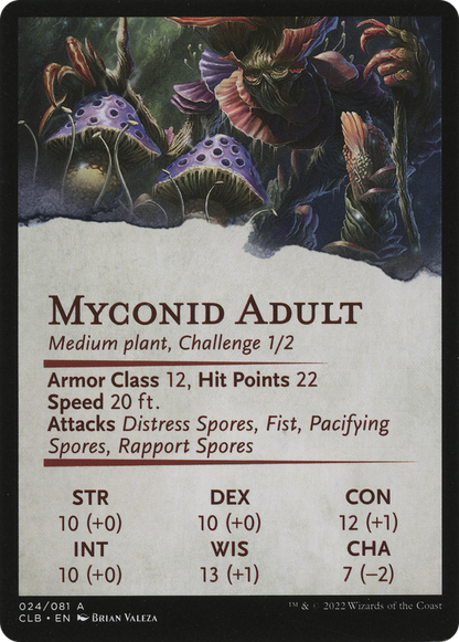 Myconid Spore Tender // Myconid Spore Tender (ACLB-024) (Borderless) [Battle for Baldur's Gate Art Series]