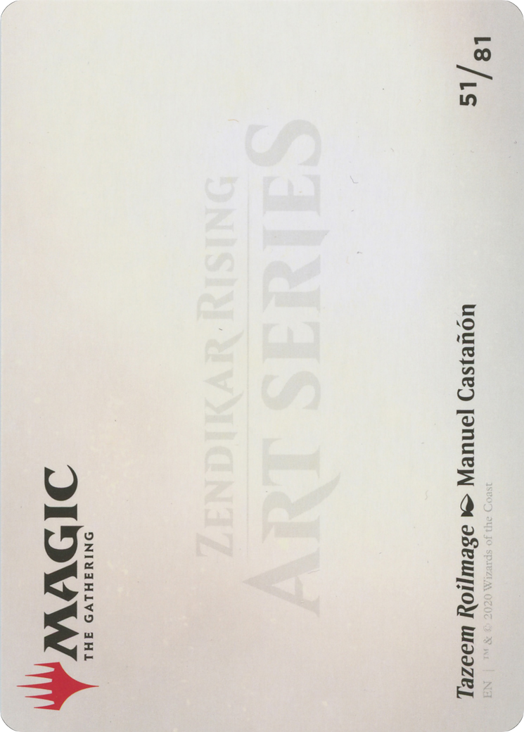 Tazeem Roilmage // Tazeem Roilmage (AZNR-051) (Borderless) [Zendikar Rising Art Series] Foil