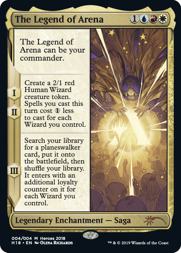The Legend of Arena (HTR18-004) [2018 Heroes of the Realm] Foil