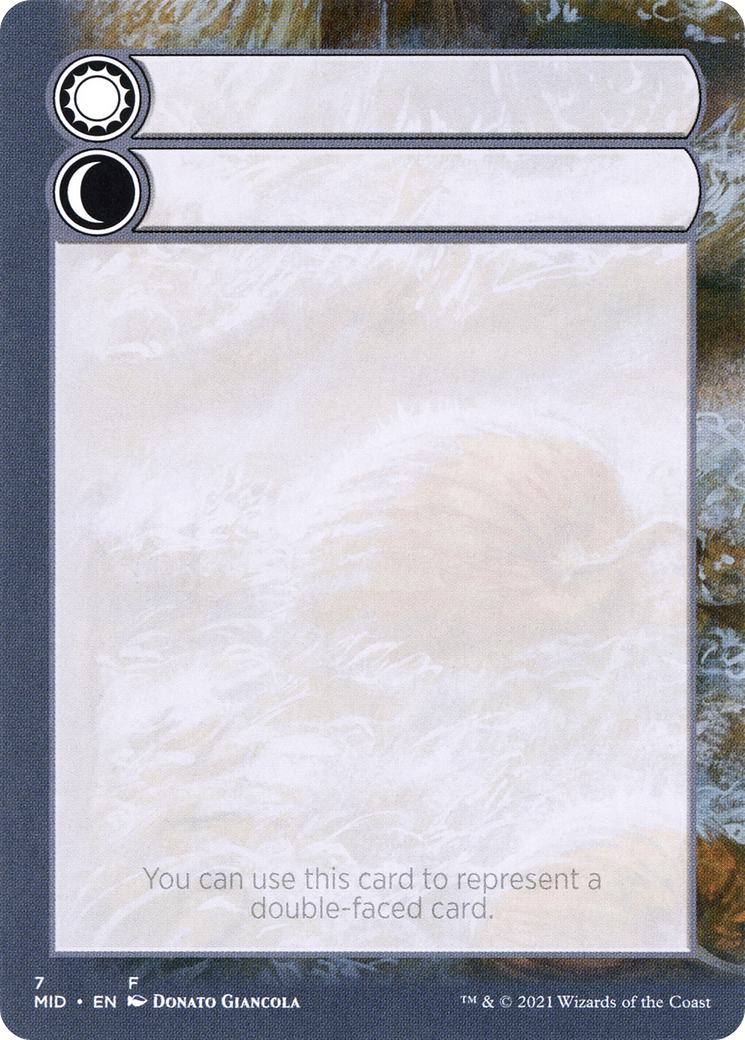 Double-Faced Substitute Card (SMID-007) (Borderless) [Innistrad: Midnight Hunt Substitute Cards]