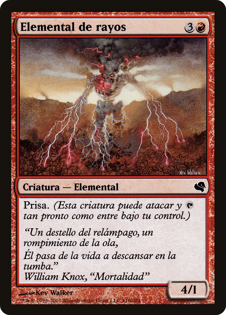 Lightning Elemental (Spanish) - "Elemental de rayos" (PS11-116) [Salvat 2011]