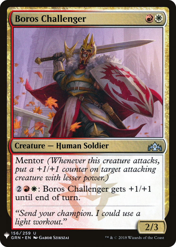 Boros Challenger (LIST-156) [The List]