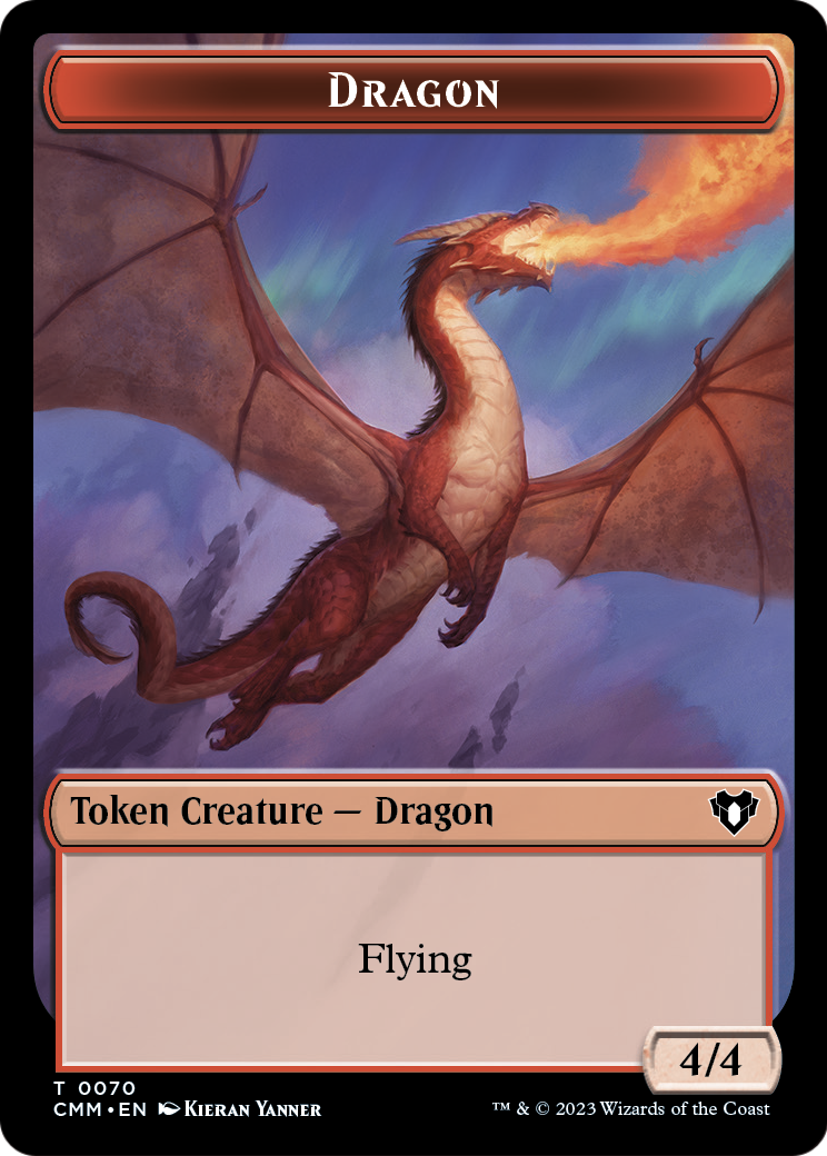 Dragon (TCMM-070) [Commander Masters Tokens] Foil