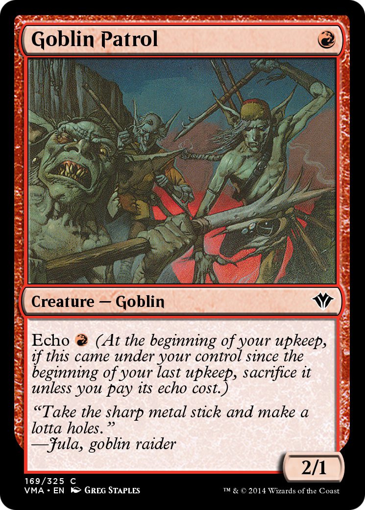 Goblin Patrol (VMA-169) [Vintage Masters] Foil