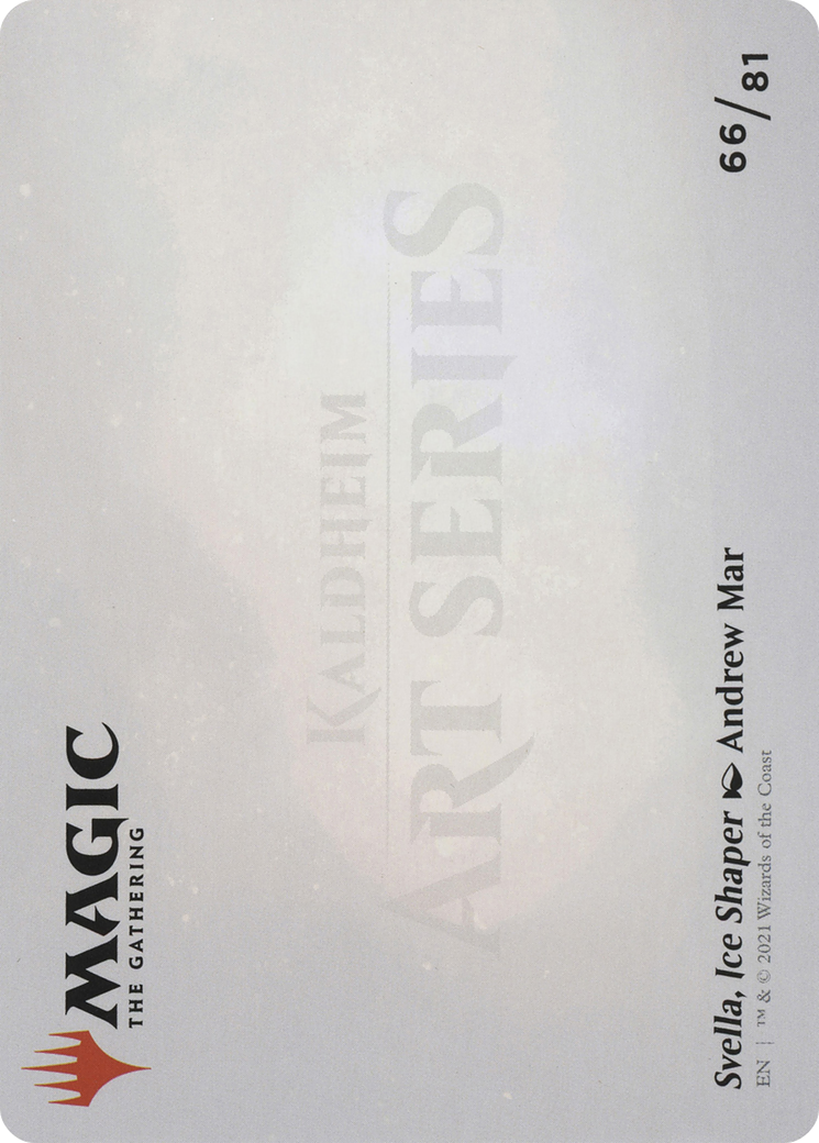 Svella, Ice Shaper // Svella, Ice Shaper (ASKHM-066) (Borderless) [Art Series: Kaldheim] Foil