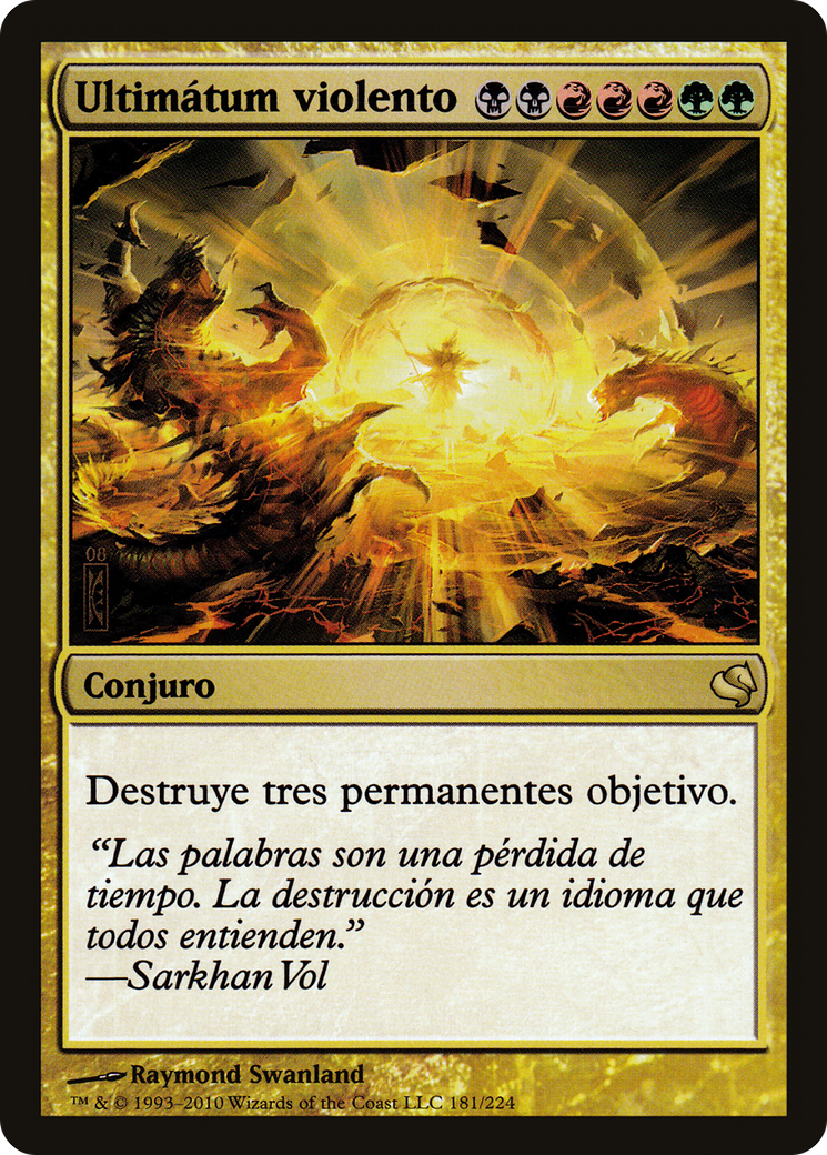Violent Ultimatum (Spanish) - "Ultimatum violento" (PS11-181) [Salvat 2011]