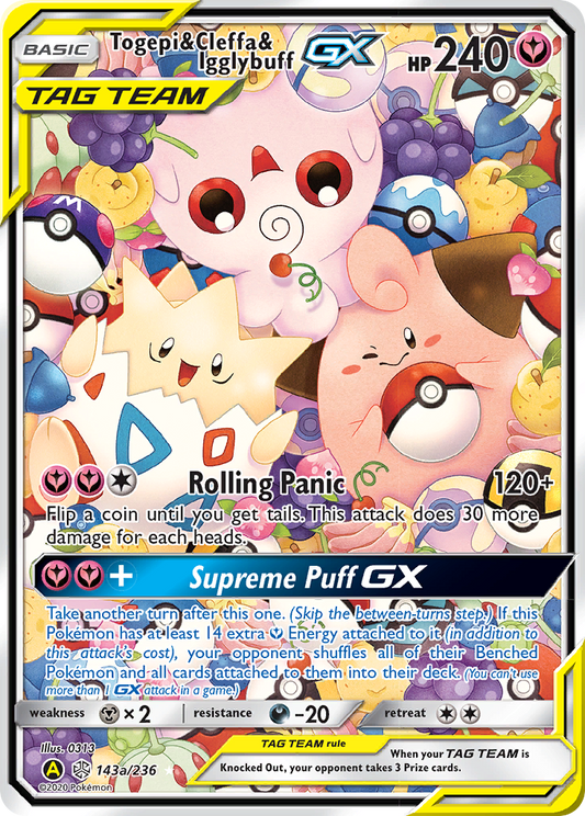 Togepi & Mélo & Toudoudou GX (143a/236) [Cartes Promo Alternatives]