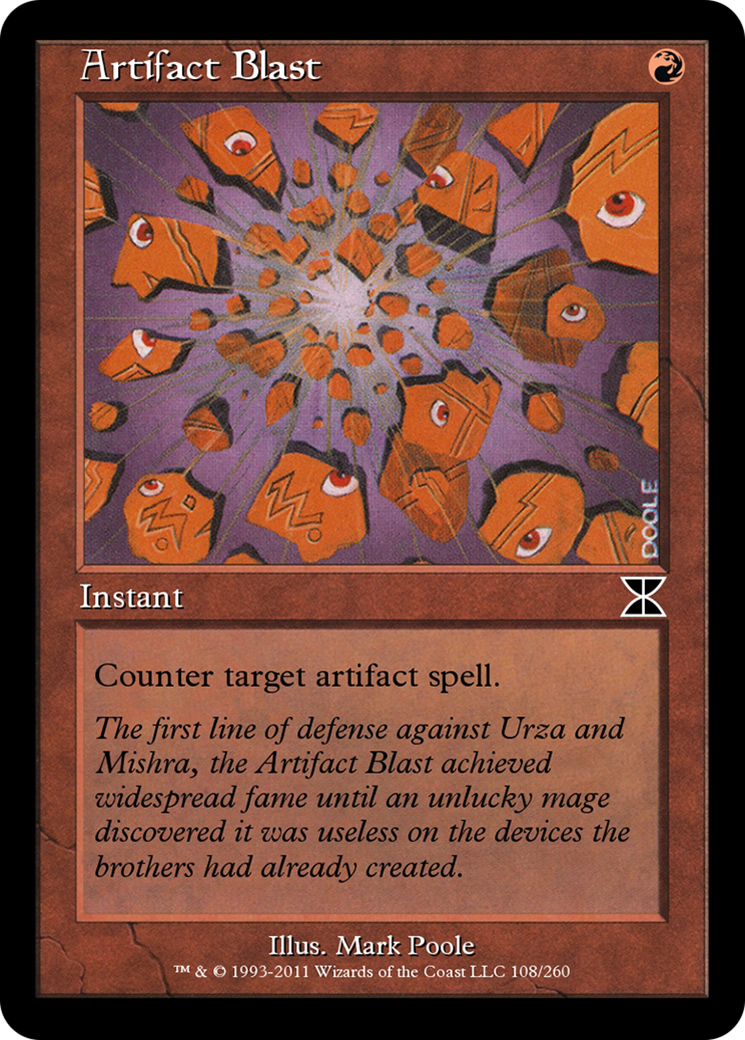 Artifact Blast (ME4-108) [Masters Edition IV] Foil