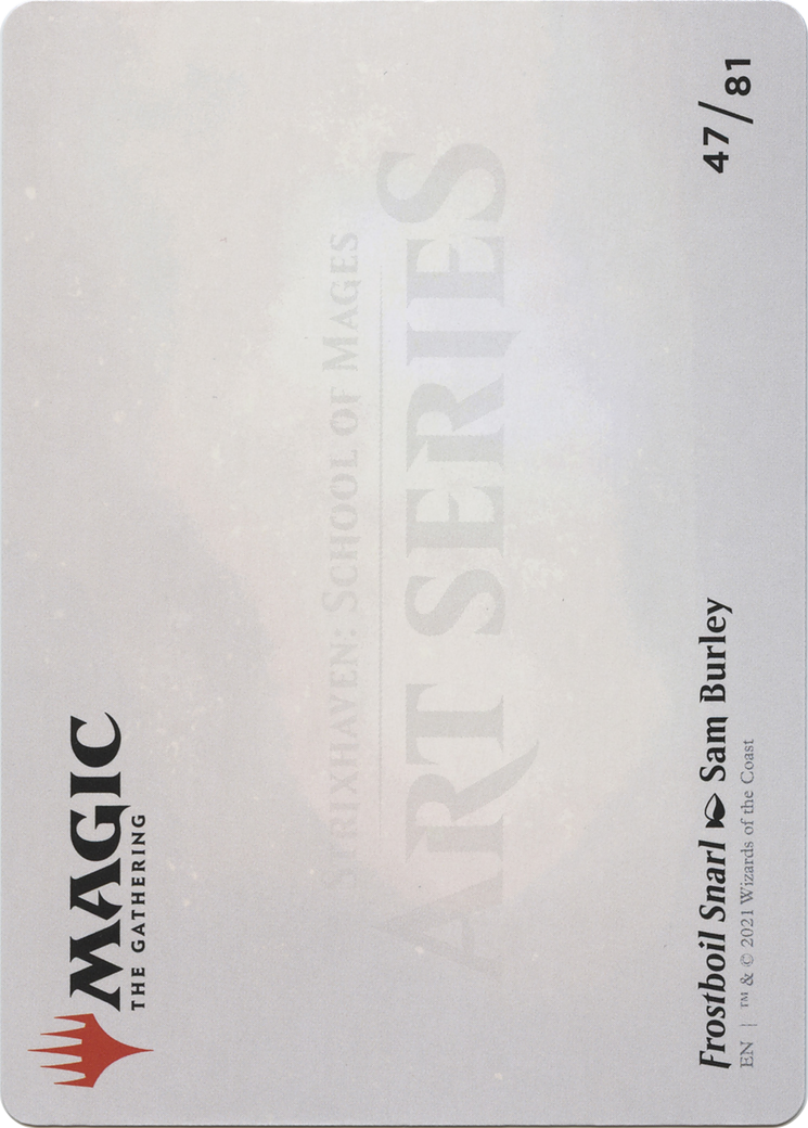 Frostboil Snarl // Frostboil Snarl (ASTX-047) (Borderless) [Strixhaven Art Series] Foil