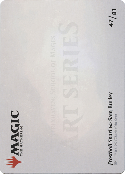 Frostboil Snarl // Frostboil Snarl (ASTX-047) (Borderless) [Strixhaven Art Series]