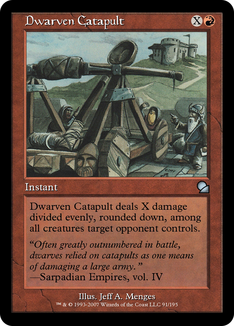 Dwarven Catapult (ME1-091) [Masters Edition] Foil