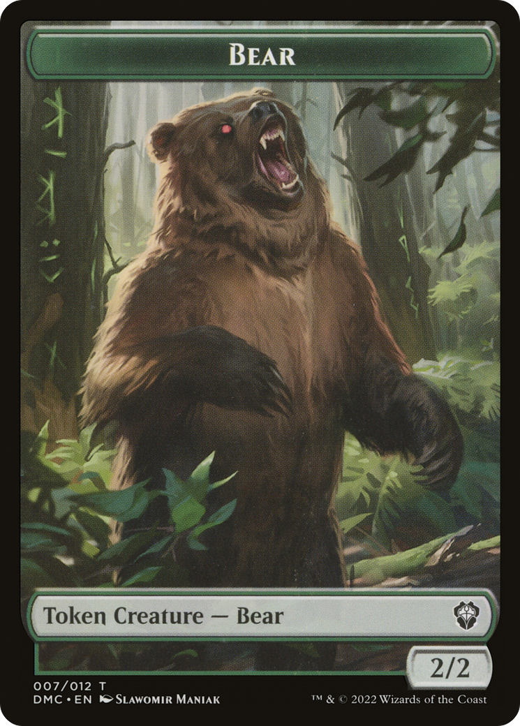 Bear (TDMC-007) [Dominaria United Commander Tokens]