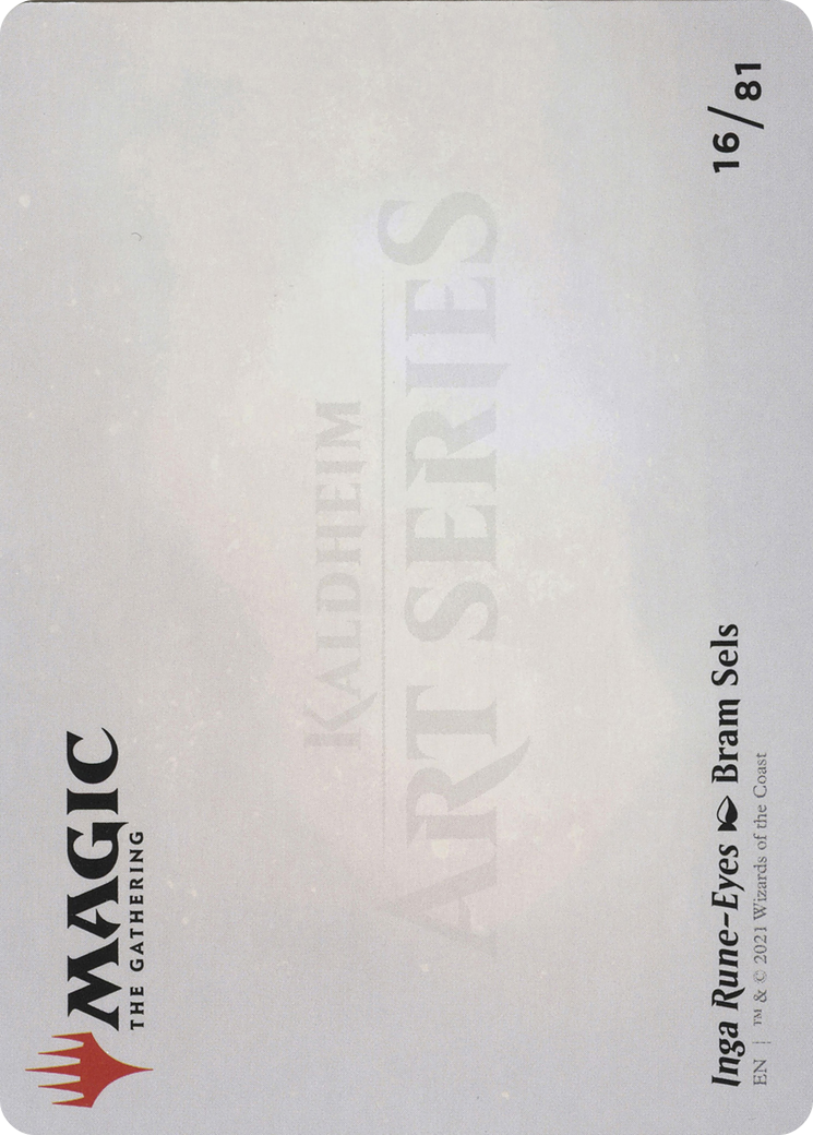 Inga Rune-Eyes // Inga Rune-Eyes (ASKHM-016) (Borderless) [Art Series: Kaldheim] Foil