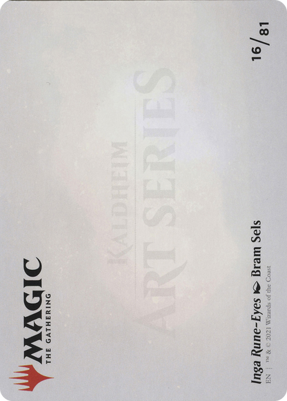 Inga Rune-Eyes // Inga Rune-Eyes (ASKHM-016) (Borderless) [Art Series: Kaldheim] Foil