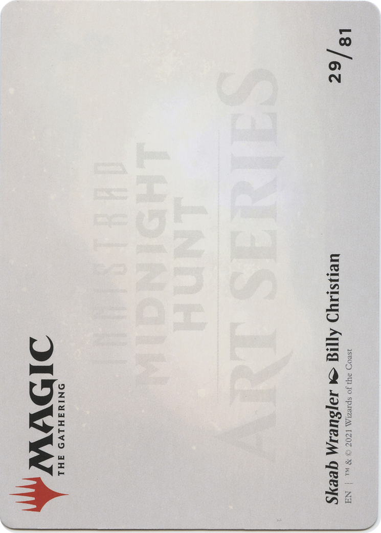 Skaab Wrangler // Skaab Wrangler (AMID-029) (Borderless) [Midnight Hunt Art Series]