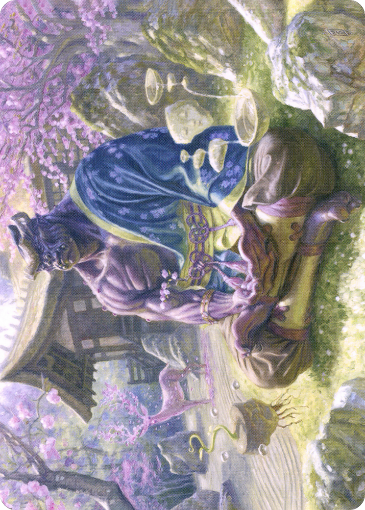 Kosei, Penitent Warlord // Kosei, Penitent Warlord (ANEO-008) (Borderless) [Neon Dynasty Art Series]