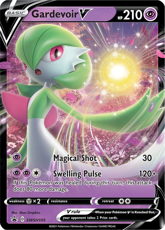 Gardevoir V (SWSH105) [Épée et Bouclier : Promos Étoile Noire]