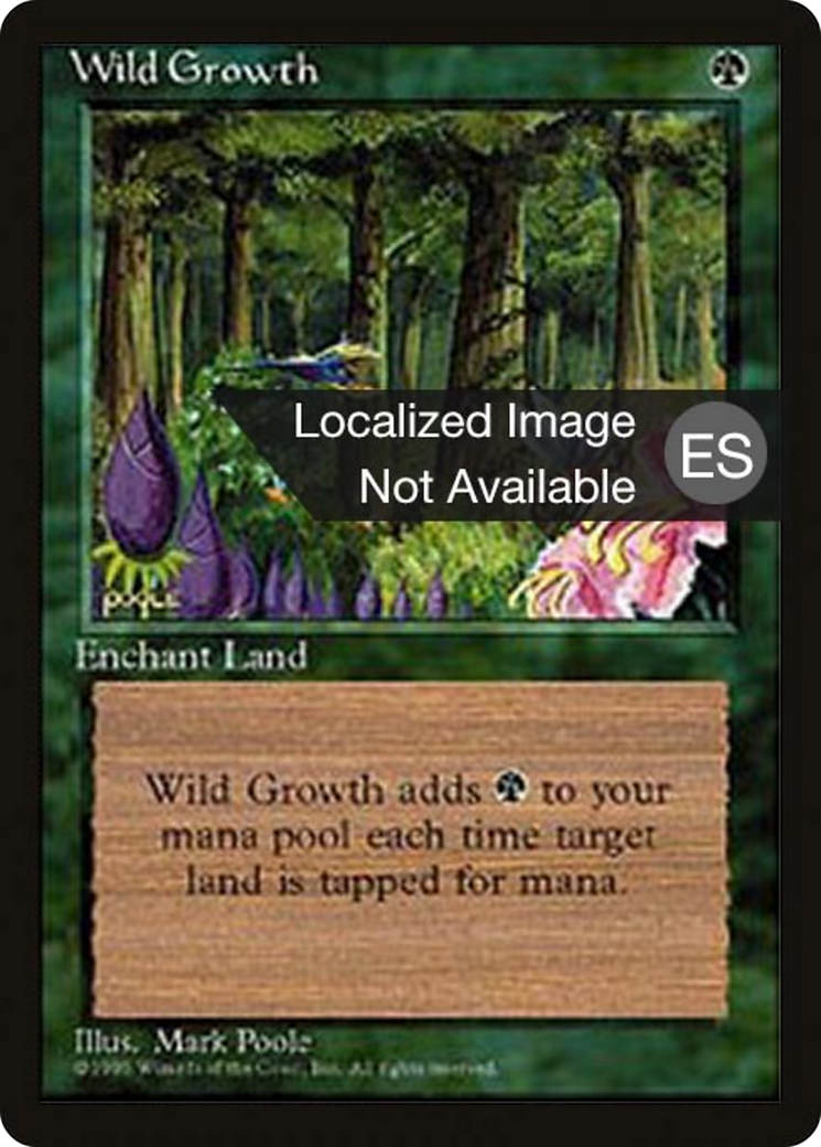 Wild Growth (4BB-289) [Fourth Edition Foreign Black Border]