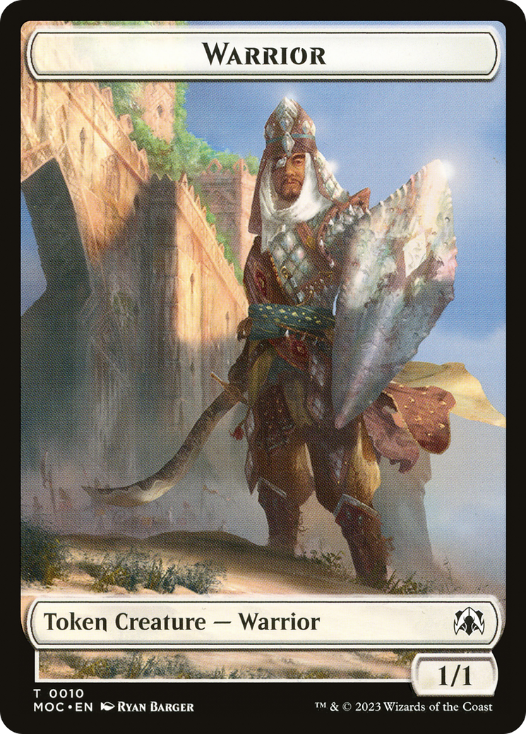 Warrior (TMOC-010) [March of the Machine Commander Tokens]