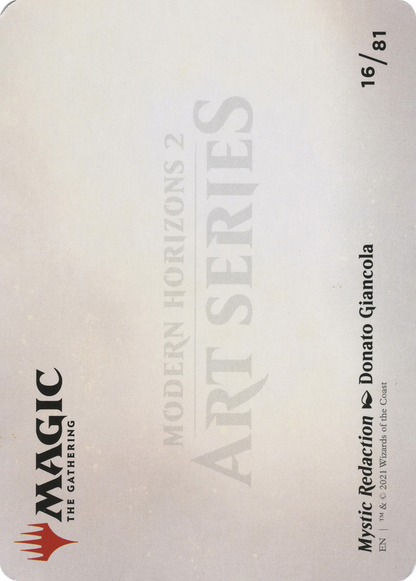 Mystic Redaction // Mystic Redaction (AMH2-016) (Borderless) [Modern Horizons 2 Art Series]