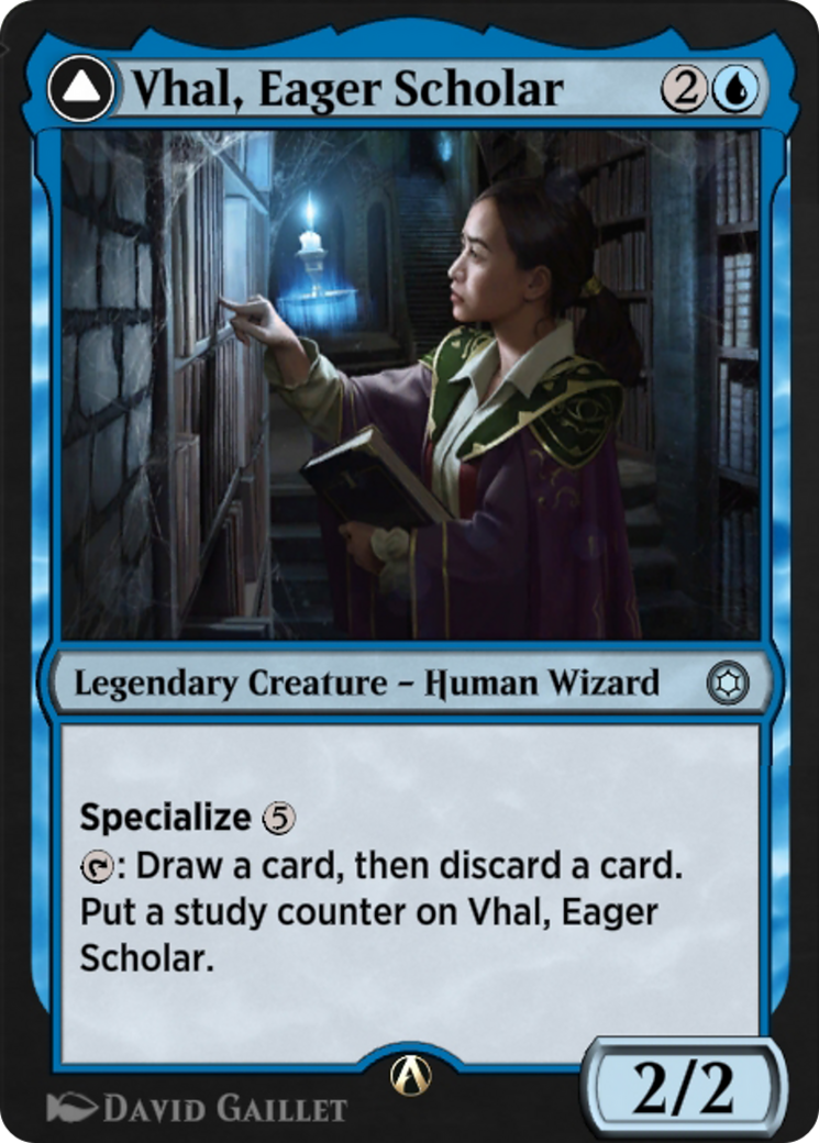 Vhal, Eager Scholar (HBG-008) [Alchemy Horizons: Baldur's Gate]