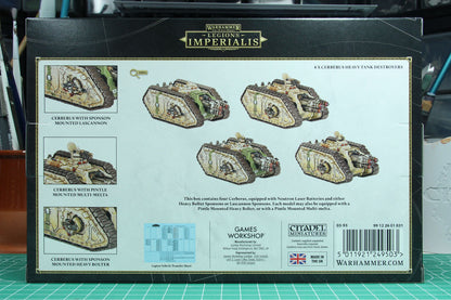 Legions Imperialis Legiones Astartes: Cerberus Heavy Tank Destoyer Squadron