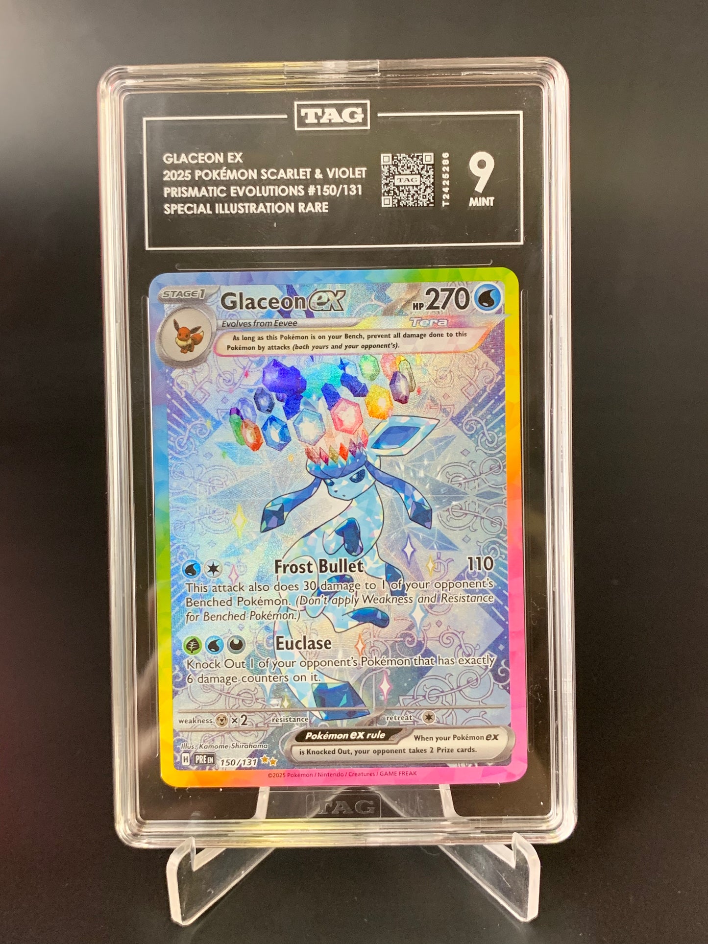 Tag Graded 9 Glaceon Ex