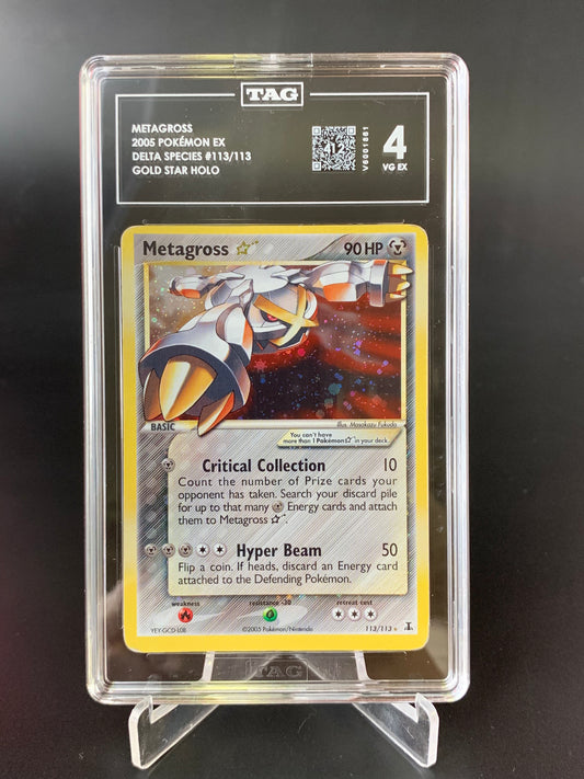 Tag Graded 4 Gold Star Metagross