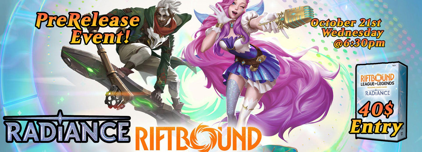 Riftbound Radiance PreRelease October 21st