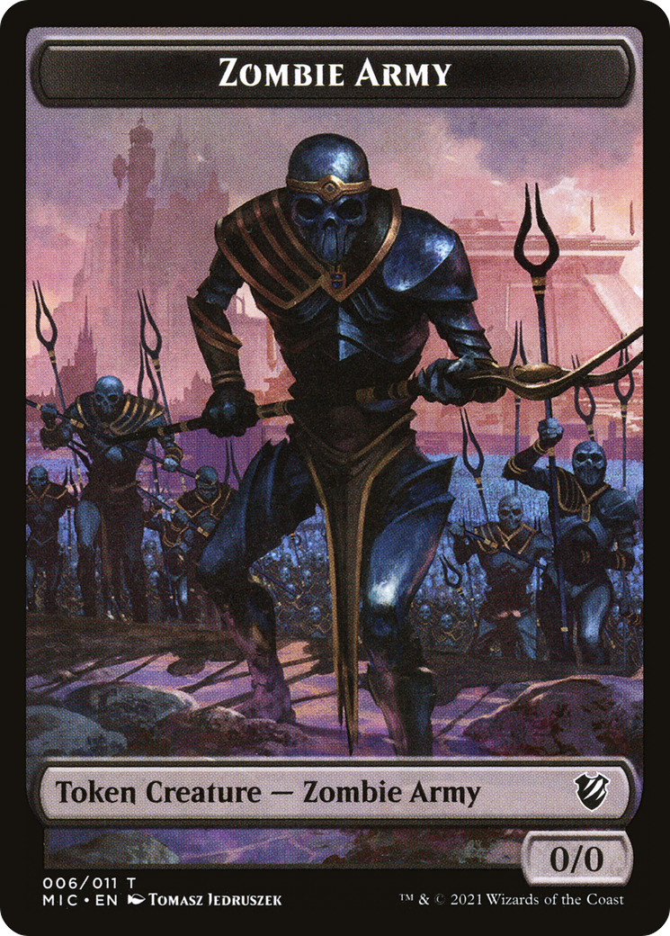 Zombie Army (TMIC-006) [Midnight Hunt Commander Tokens]