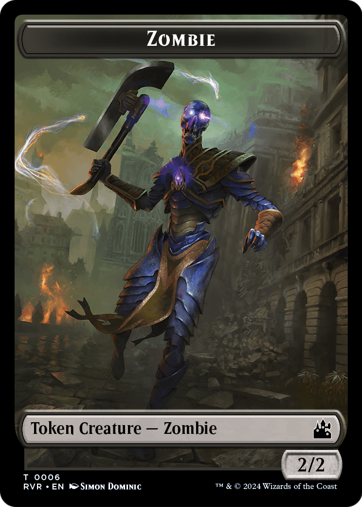 Zombie (TRVR-006) [Ravnica Remastered Tokens]