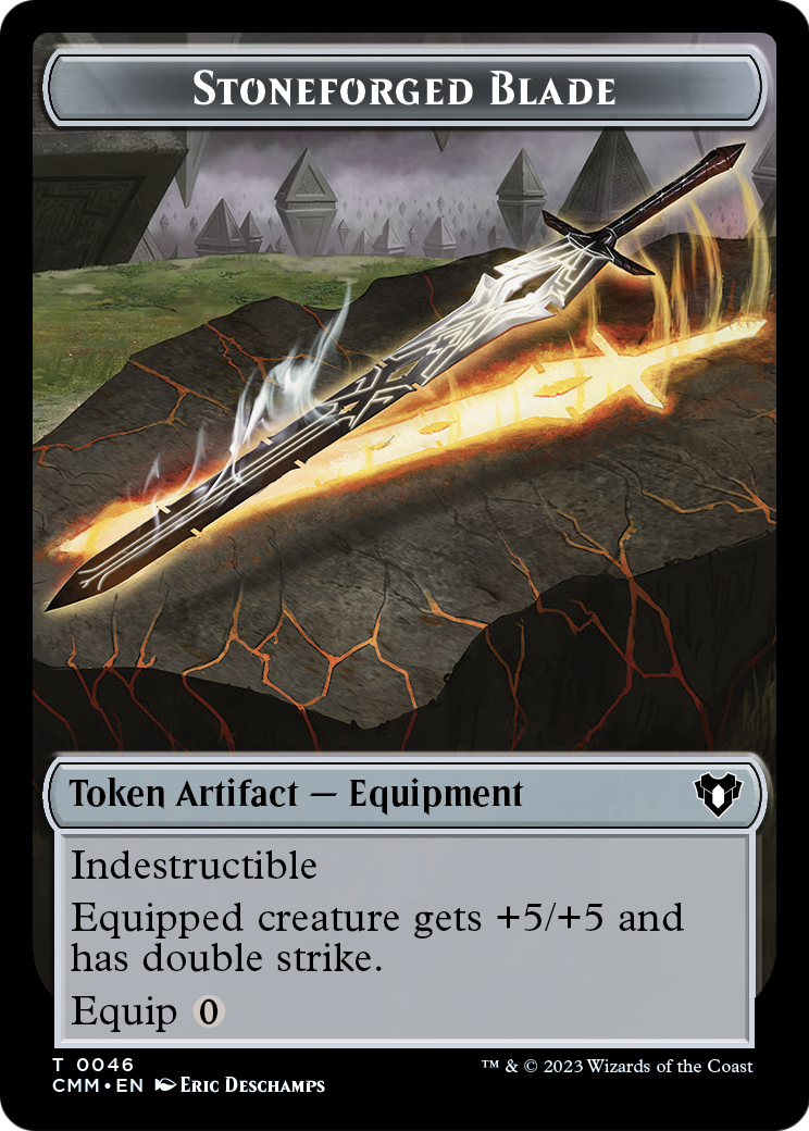 Stoneforged Blade (TCMM-046) [Commander Masters Tokens] Foil