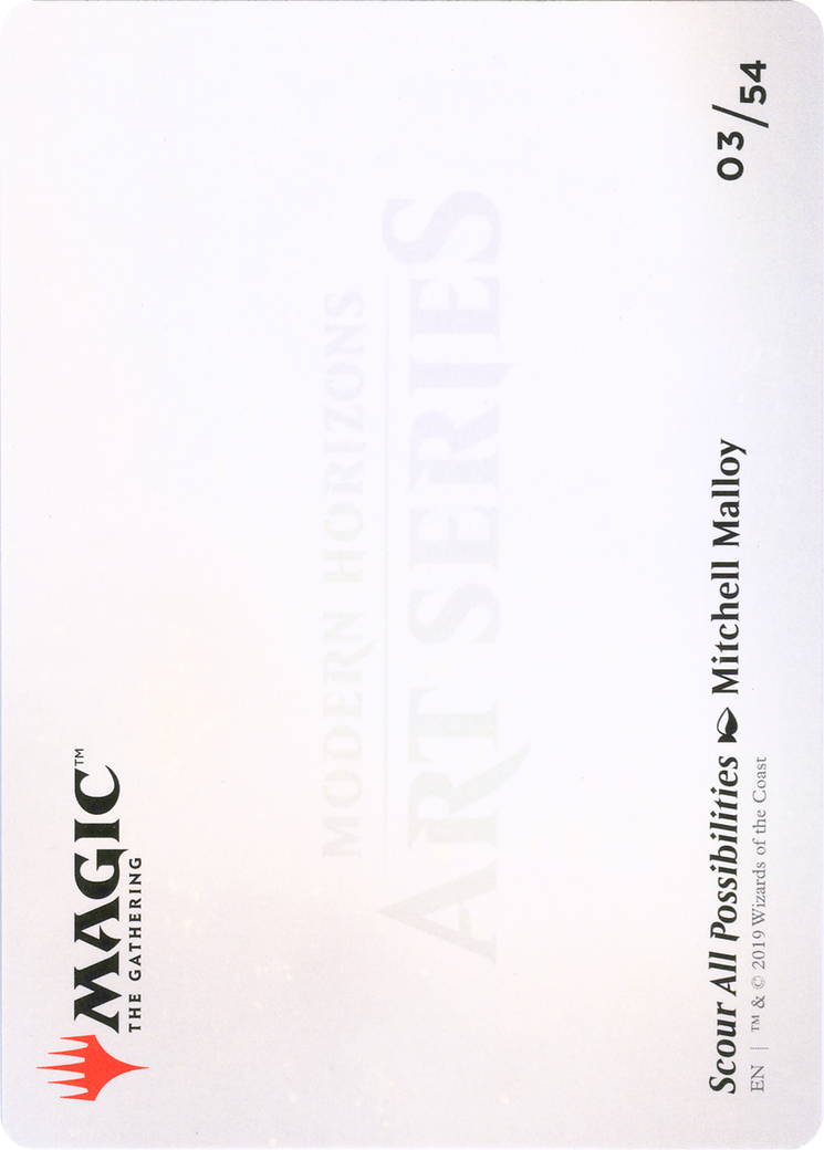 Scour All Possibilities // Scour All Possibilities (AMH1-003) (Borderless) [Modern Horizons Art Series]