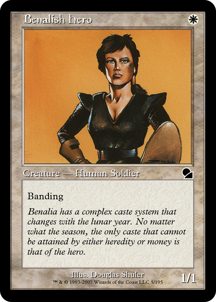 Benalish Hero (ME1-005) [Masters Edition] Foil