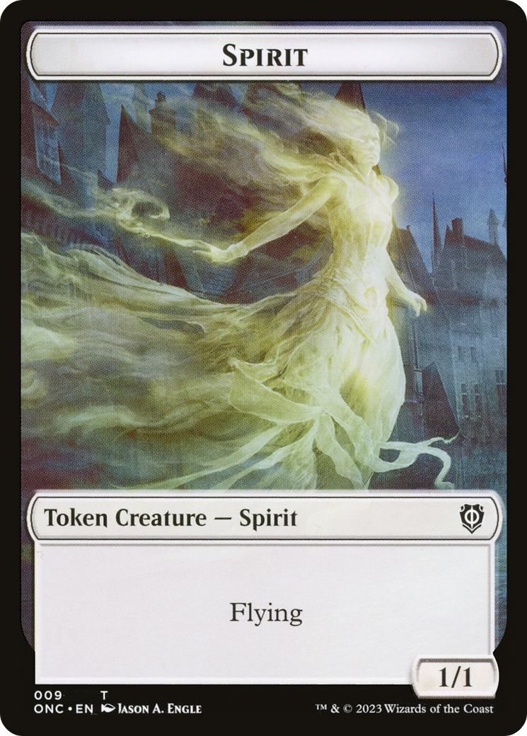 Spirit (TONC-009) [Phyrexia: All Will Be One Commander Tokens]