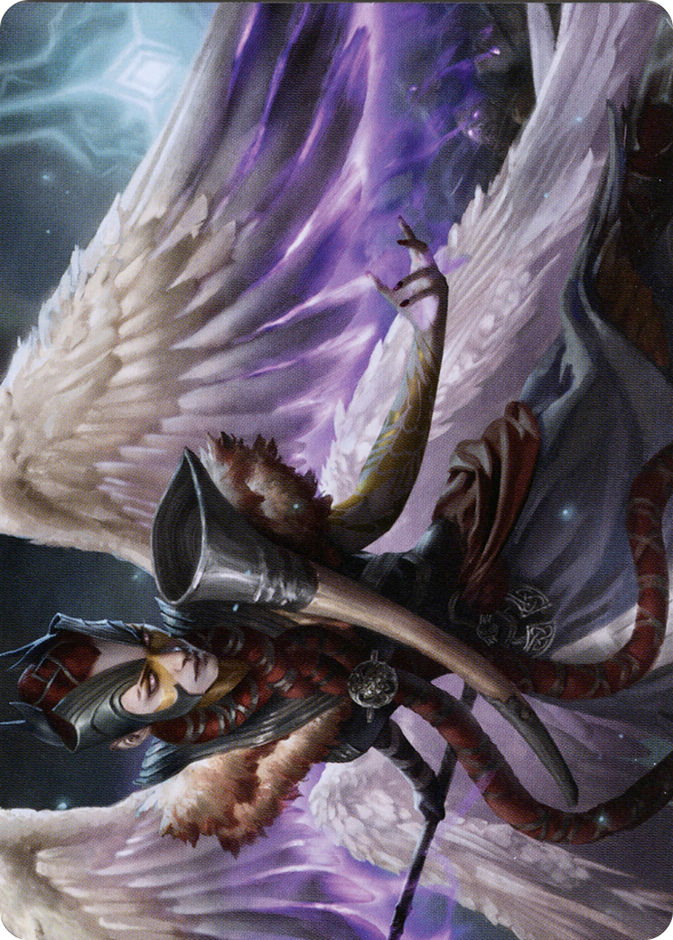 Firja, Judge of Valor // Firja, Judge of Valor (ASKHM-056) (Borderless) [Art Series: Kaldheim] Foil