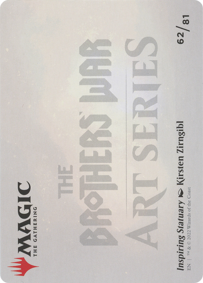 Inspiring Statuary // Inspiring Statuary (ABRO-062) (Borderless) [The Brothers' War Art Series] Foil