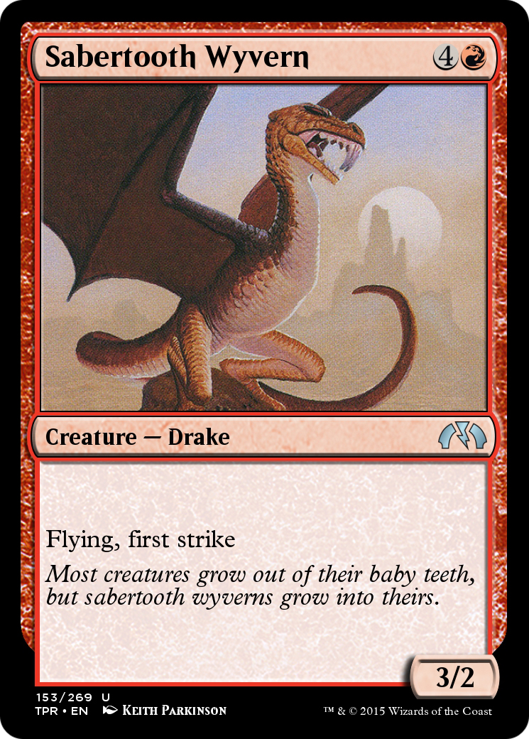 Sabertooth Wyvern (TPR-153) [Tempest Remastered] Foil
