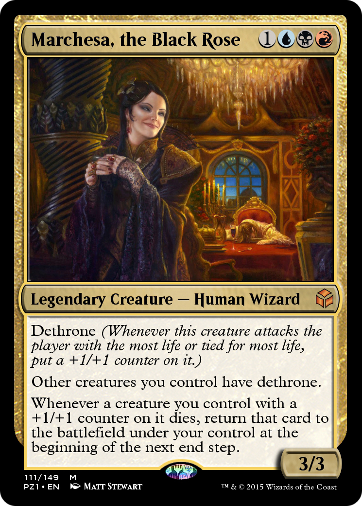 Marchesa, the Black Rose (PZ1-111) [Legendary Cube Prize Pack] Foil