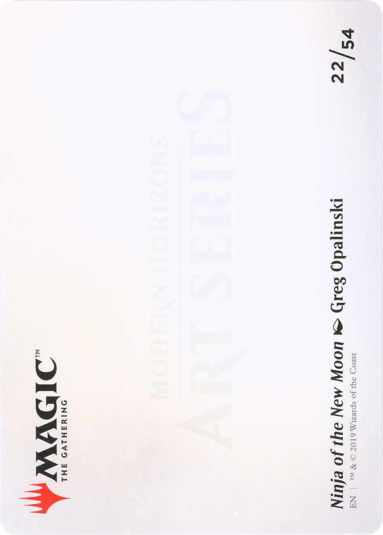 Ninja of the New Moon // Ninja of the New Moon (AMH1-022) (Borderless) [Modern Horizons Art Series]