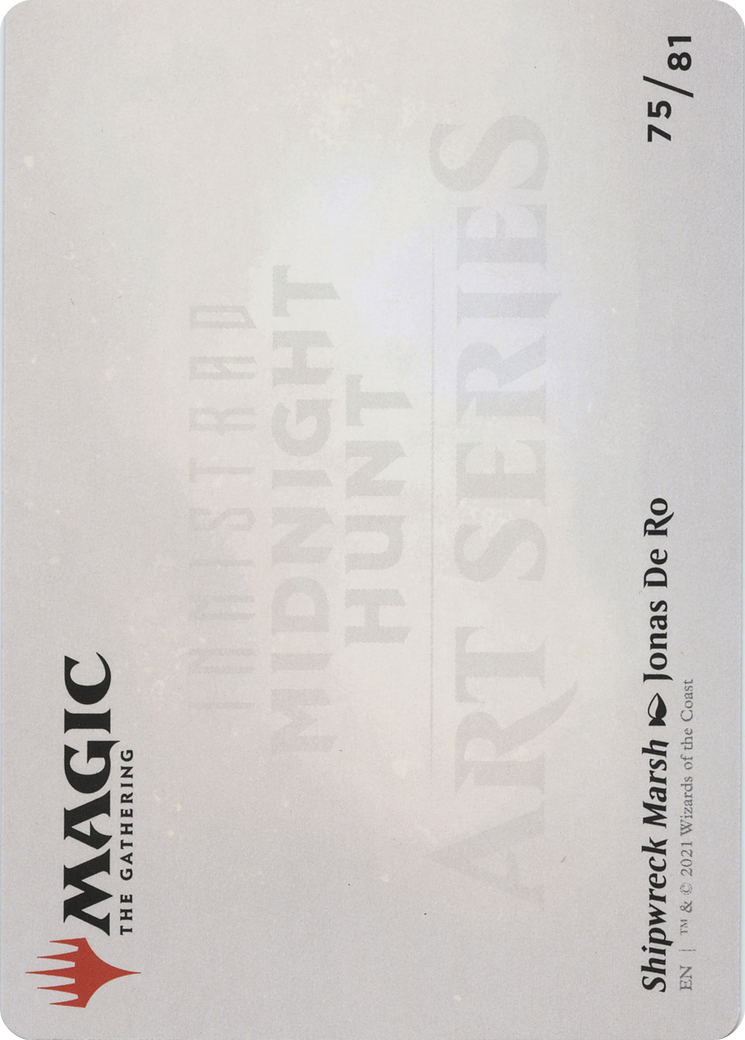 Shipwreck Marsh // Shipwreck Marsh (AMID-075) (Borderless) [Midnight Hunt Art Series]