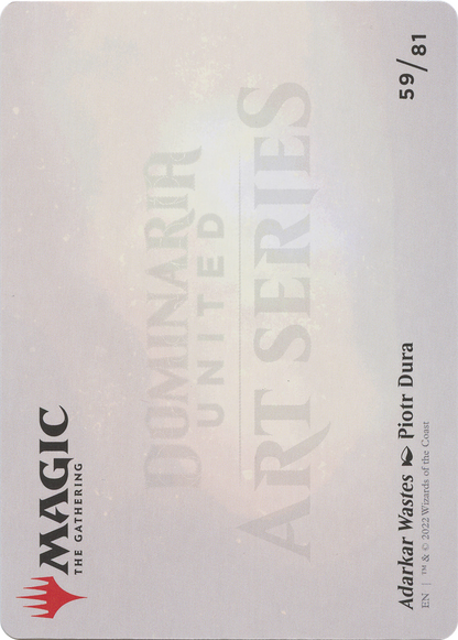 Adarkar Wastes // Adarkar Wastes (ADMU-059) (Borderless) [Dominaria United Art Series] Foil